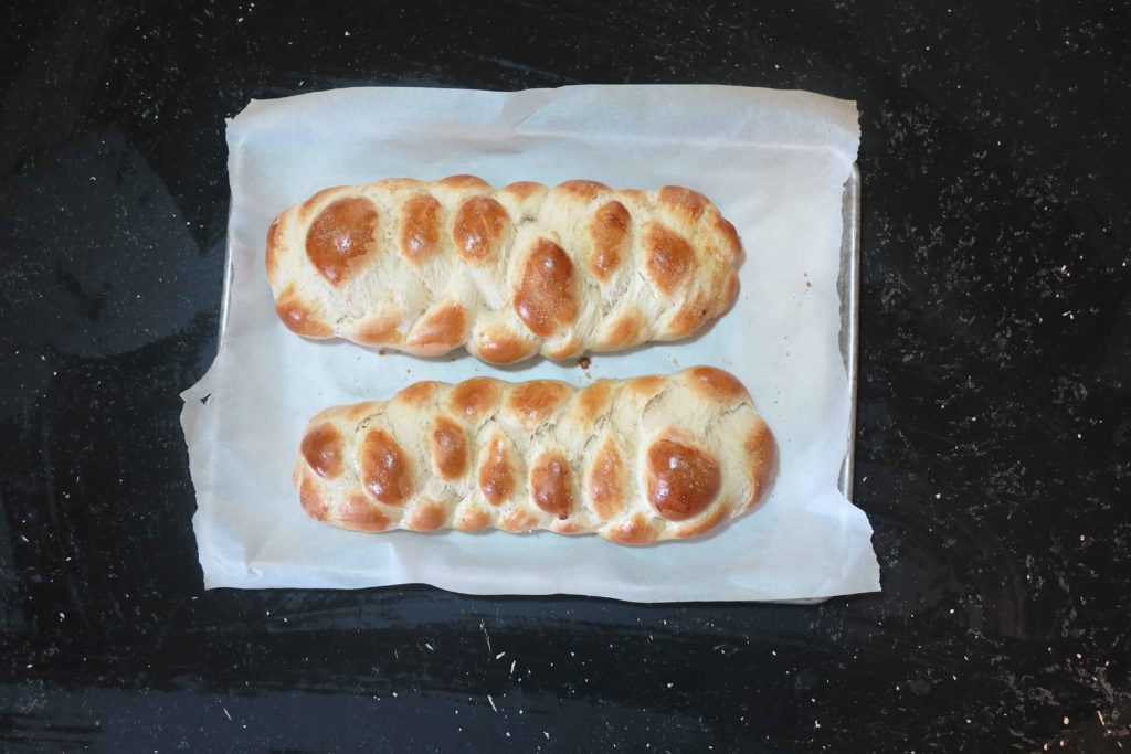 Baked pulla loaves