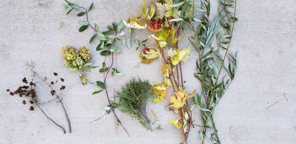DIY foraged wreath