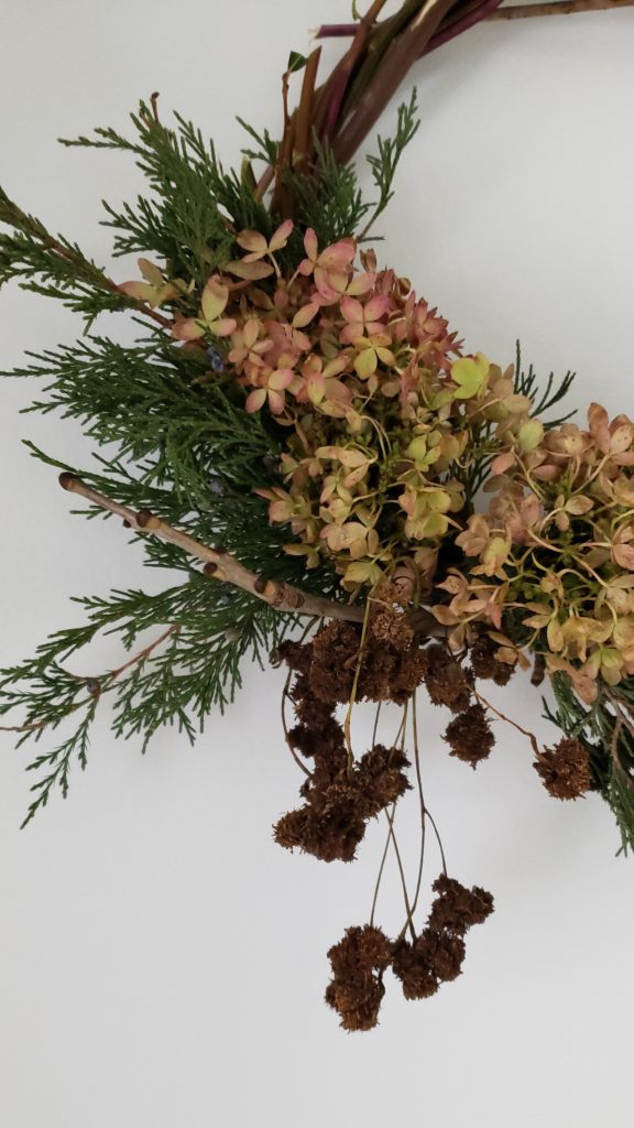 foraged wreath