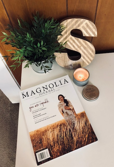 magnolia journal, cozy.co candle