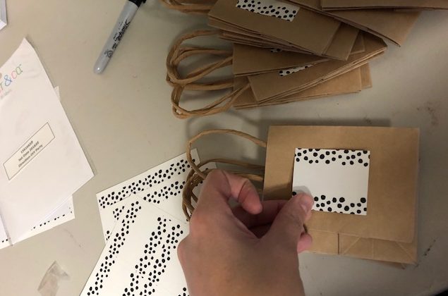 making DIY countdown calendar