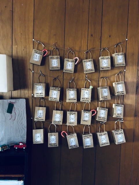 DIY countdown to Christmas