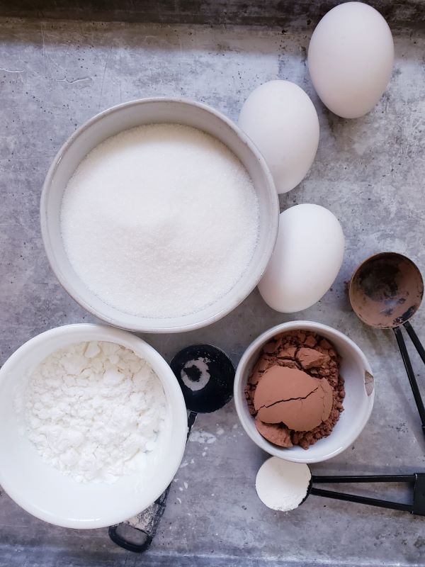 Ingredients for Finnish cake. Ingredients for Unelmatorttu.