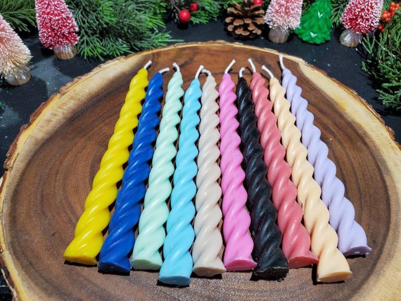 Unicorn taper candles