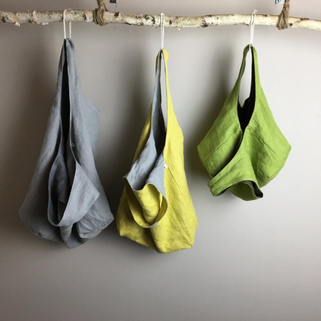 Handmade linen bag
