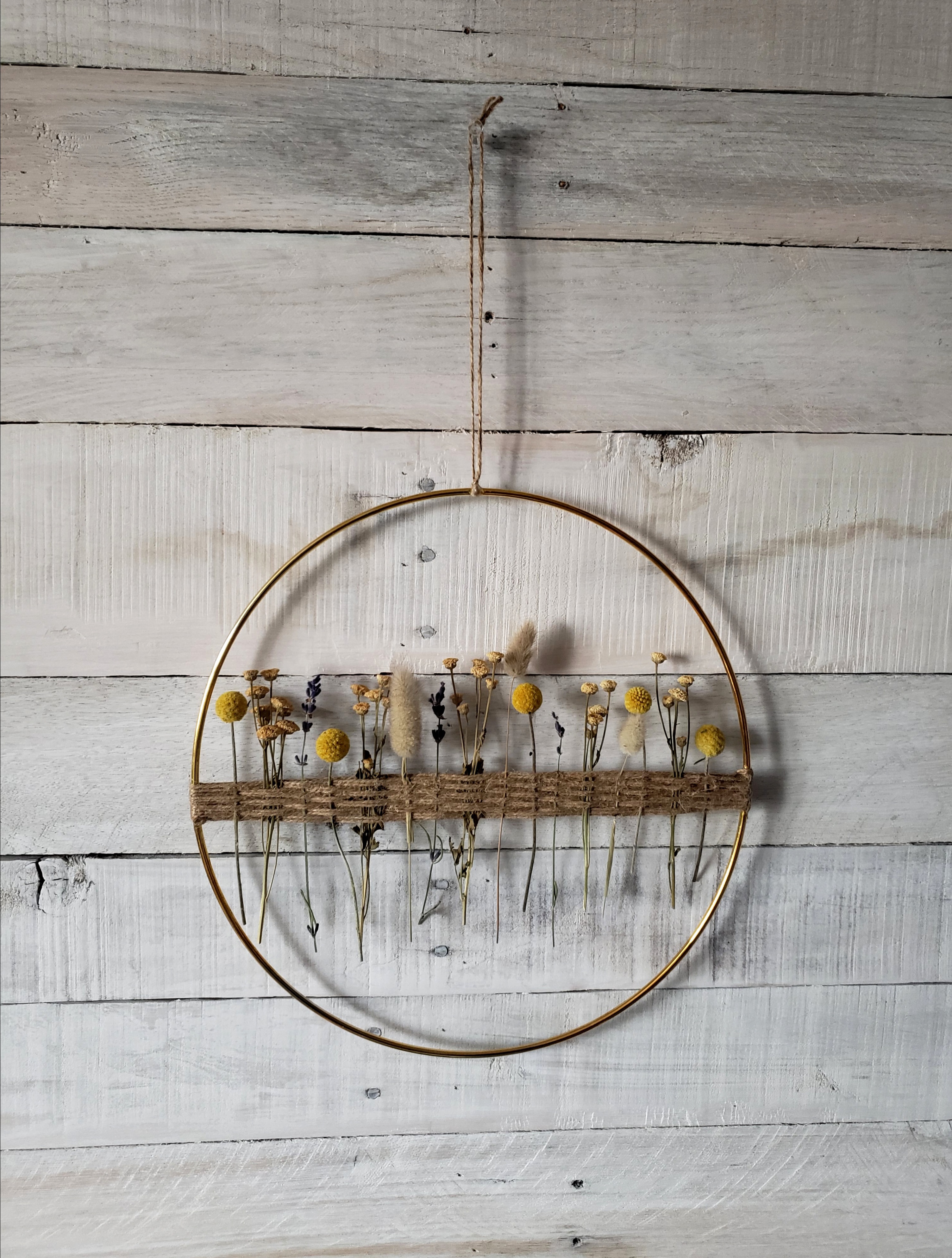 Wreath with dried flowers