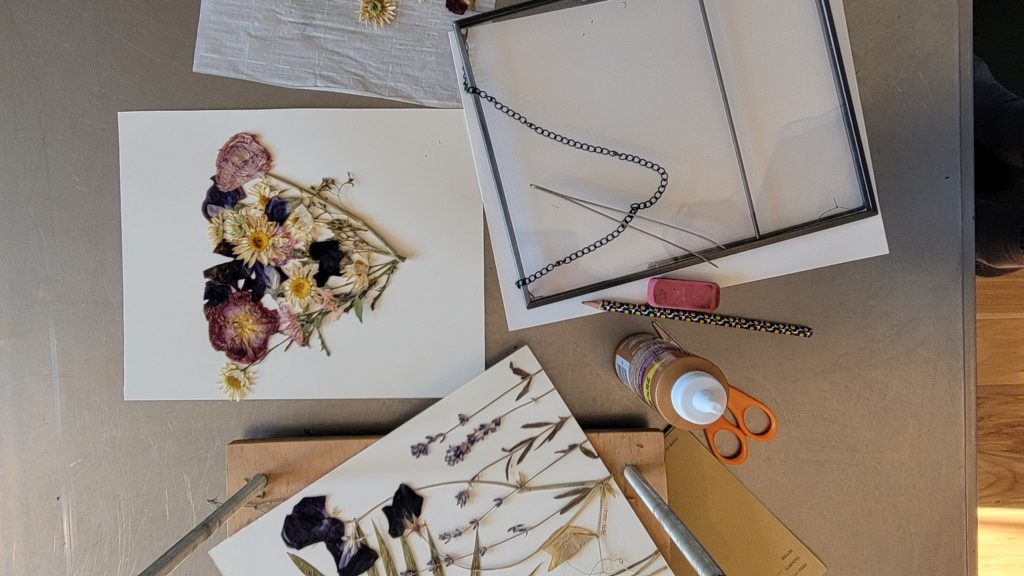 supplies for pressed flower art