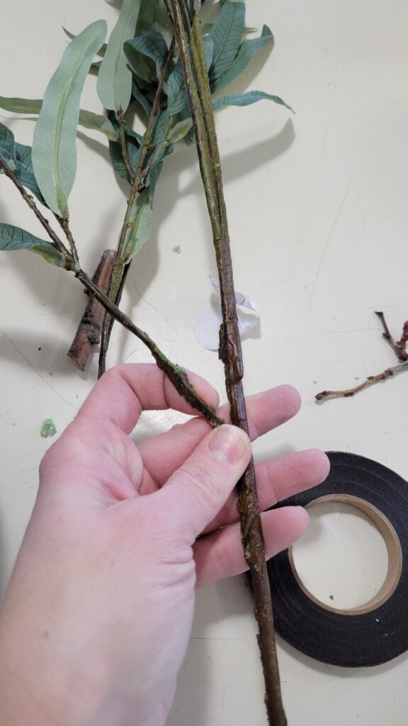 faux olive branch